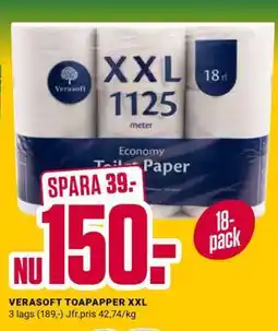 ÖoB VERASOFT TOAPAPPER XXL erbjuda