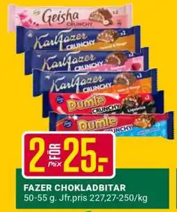 ÖoB FAZER CHOKLADBITAR erbjuda