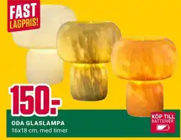ÖoB ODA GLASLAMPA erbjuda