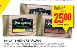 Willys SKIVAT SMÖRGÅSPÅLÄGG erbjuda