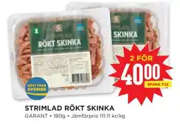 Willys STRIMLAD RÖKT SKINKA erbjuda