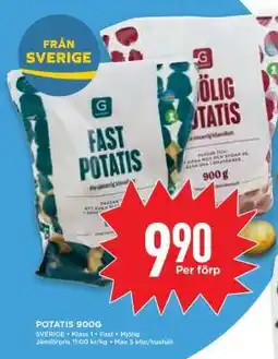 Willys Potatis 900g erbjuda