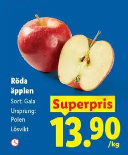 Lidl Röda äpplen erbjuda