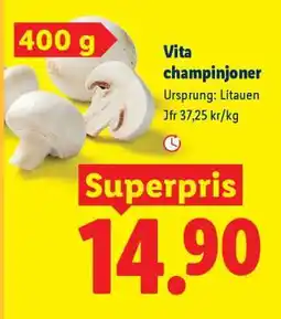 Lidl Vita champinjoner erbjuda