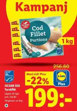 Lidl OCEAN SEA Torskfilé erbjuda