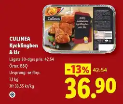 Lidl Culinea Kycklingben & -lår erbjuda