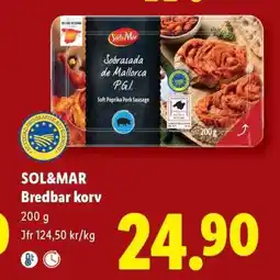 Lidl SOL&MAR Bredbar korv erbjuda