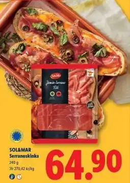 Lidl SOL & MAR Serranoskinka erbjuda
