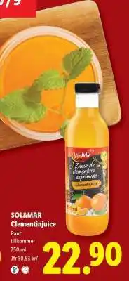 Lidl Sol&Mar Clementinjuice erbjuda