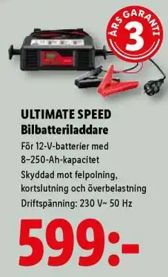 Lidl ULTIMATE SPEED Bilbatteriladdare erbjuda