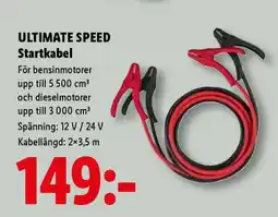Lidl ULTIMATE SPEED Startkabel erbjuda