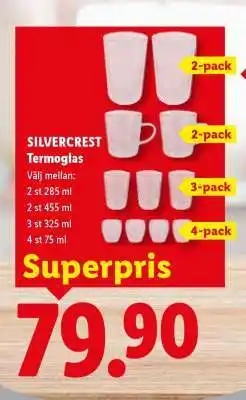 Lidl SILVERCREST Termoglas erbjuda