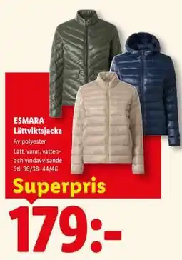 Lidl ESMARA Lättviktsjacka erbjuda