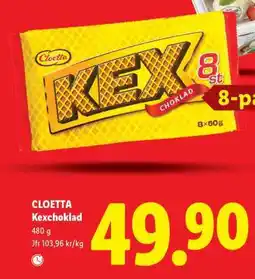 Lidl Cloetta Kexchoklad erbjuda