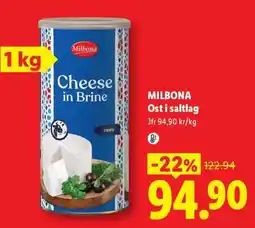 Lidl MILBONA Ost i saltlag erbjuda