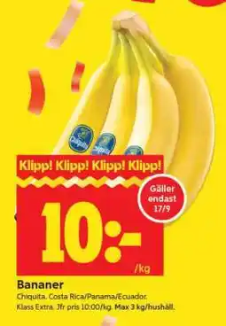 ICA Supermarket Bananer erbjuda