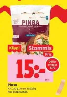 ICA Supermarket Pinsa erbjuda