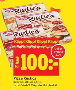 ICA Supermarket PIZZA RUSTICA erbjuda
