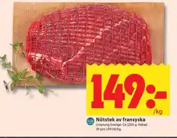 ICA Supermarket Nötstek av Fransyska erbjuda