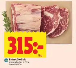 ICA Supermarket Entrecôte i bit erbjuda