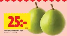 ICA Supermarket Svenska päron Clara Frijs erbjuda
