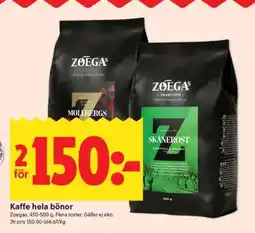 ICA Supermarket KAFFE HELA BÖNOR erbjuda