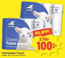 Coop TOALETTPAPPER 12-PACK erbjuda