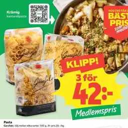 Coop PASTA erbjuda