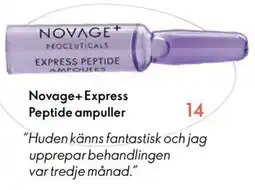 Oriflame Novage+ Express Peptide ampuller erbjuda