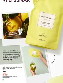 Oriflame Essense & Co. Lemon & Verbena Hand & Body Wash Refill erbjuda