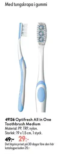 Oriflame Optifresh All in One Toothbrush Medium erbjuda