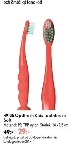 Oriflame Optifresh kids toothbrush soft erbjuda