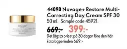 Oriflame Novage+ Restore Multi-Correcting Day Cream SPF 30 erbjuda