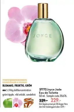 Oriflame Joyce Jade Eau de Toilette erbjuda