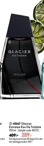 Oriflame Glacier extreme eau de toilette erbjuda