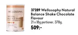 Oriflame Welloosophy natural balance shake chocolate flavour erbjuda