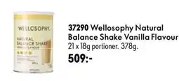 Oriflame Welloosophy natural balance shake vanilla flavour erbjuda