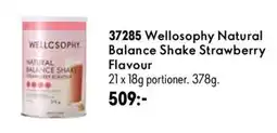 Oriflame Welloosophy natural balance shake strawberry flavour erbjuda