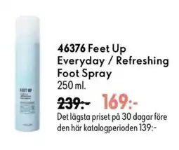 Oriflame Feet Up Everyday / Refreshing Foot Spray erbjuda
