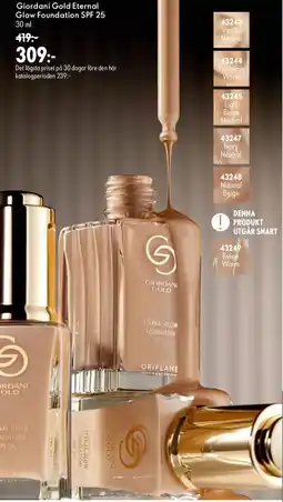 Oriflame Giordani Gold Eternal Glow Foundation erbjuda