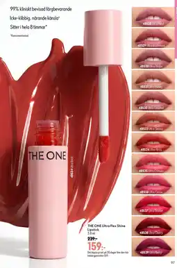 Oriflame The One ultra flex shine lipstick erbjuda
