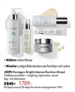 Oriflame Novage+ Bright Intense Routine Mixed erbjuda