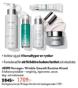 Oriflame Novage+ Wrinkle Smooth Routine Mixed erbjuda