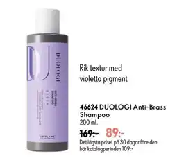 Oriflame Duologi anti-brass shampoo erbjuda