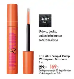Oriflame The one pump & plump waterproof mascara erbjuda