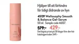 Oriflame Welloosophy smooth & balance gel-serum erbjuda