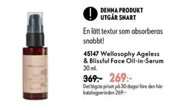 Oriflame Welloosophy Ageless & Blissful Face Oil-in-Serum erbjuda