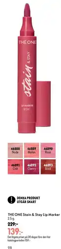 Oriflame The One Stain & Stay Lip Marker erbjuda