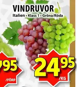 Matvärlden Tensta VINDRUVOR erbjuda