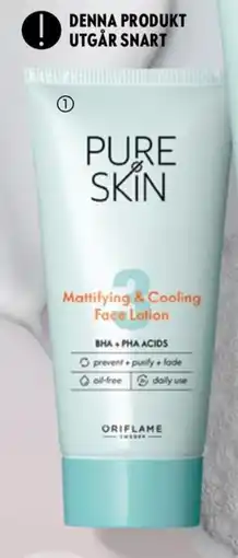 Oriflame Oriflame pure skin mattifying & cooling face lotion erbjuda